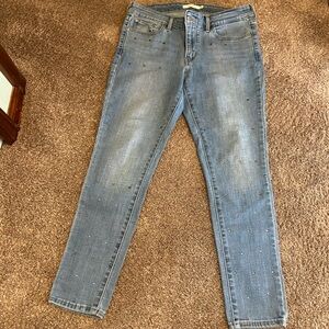 Studded Levi’s 711 Skinny Jeans